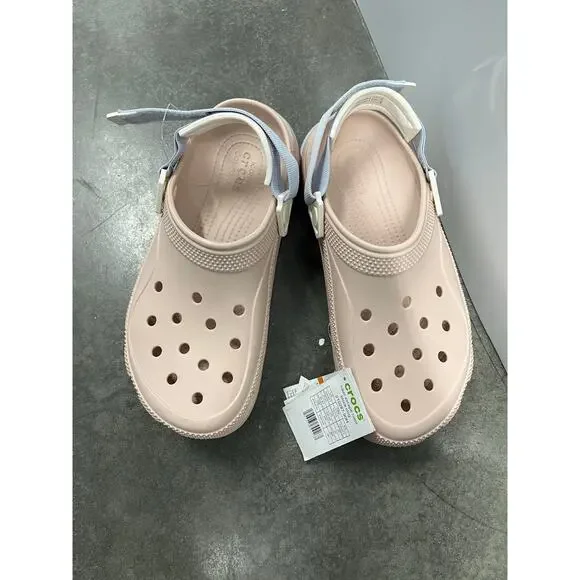 CROCS Women's Platform Athletic Shoes - Light Pink - Picture 3 of 4